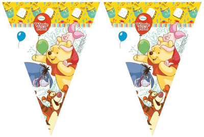 

Disney Winnie Pooh Die-Cut Happy Birthday Banner(3.5 ft, Pack of 1)