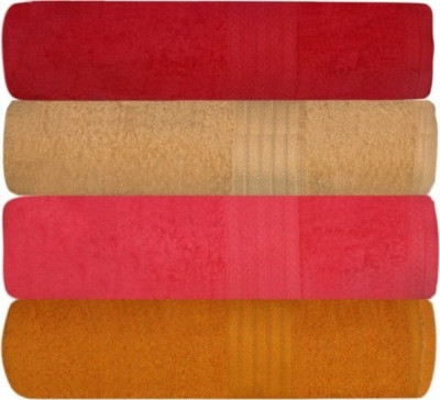 

Shopping Store Cotton 450 GSM Bath Towel(Pack of 4, Multicolor), Mulitc color