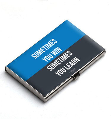 

QuoteSutra 10 Card Holder(Set of 1, Blue, Black)