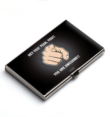

QuoteSutra 10 Card Holder(Set of 1, Black)