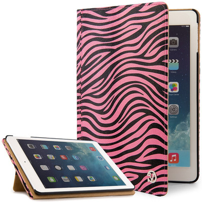 VanGoddy Book Cover for Apple iPad Air 2 9.7 inch(Pink, Black)