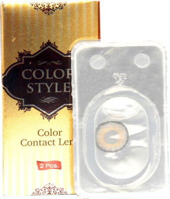 

COLOR STYLE Spherical contact lens Monthly Contact Lens(-3.75, Grey, Pack of 1)