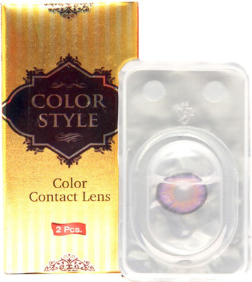 

COLOR STYLE Spherical contact lens Monthly Contact Lens(-2.5, Amethyst, Pack of 1)