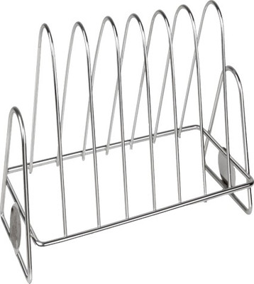 

Nestwell Plate Stand s.s. wire - 0.5 dozen Steel, Silver Plated Grocery Container(Multicolor)