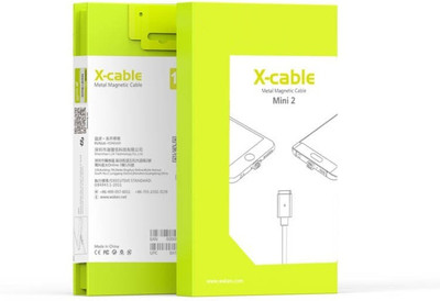 

Wsken Original Mini 2 in 1 Metal Magnetic Charging Cable(Black)
