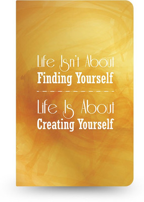 

inkFlap A5 Journal(FlapBook Thin Premium Plain Notebook - Life, Yellow)