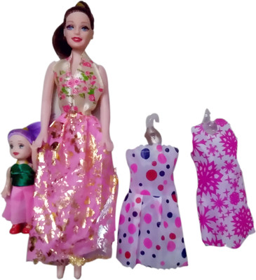 

Techhark Beautiful Barbie doll for baby girls (Color May Very)(Multicolor)