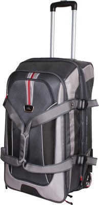 

High (Expandable) Sierra Drop BTM 26 Inch Expandable With Backstraps Duffel Strolley Bag(Grey)