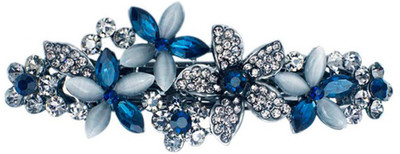 

GELILIA Attractive Opals & Crystal Floral Hair Clip(Blue, Silver)