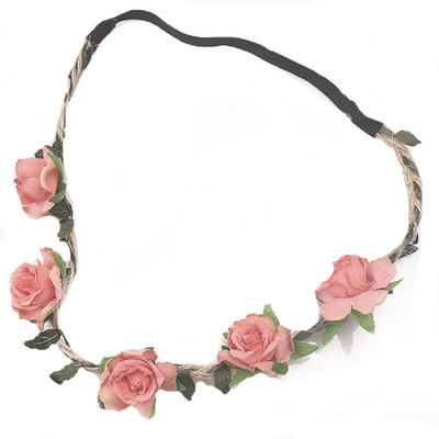

Futaba Floral Crown Shape Head Band(Pink)