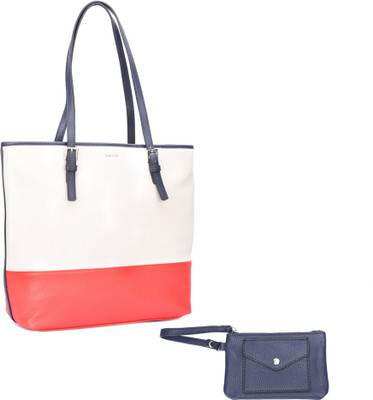 

Nine West Tote(White, Red), Red;white