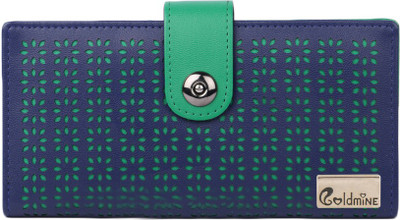 

Goldmine Women Green Artificial Leather Wallet(6 Card Slots)
