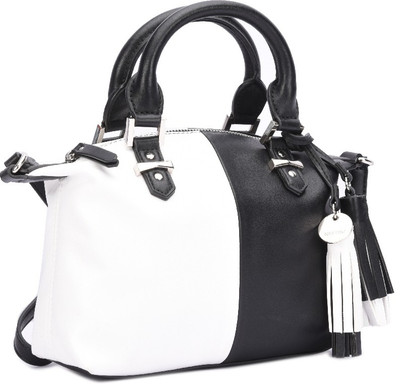 

Nine West Satchel(White, Black), Black;white