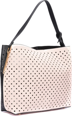

Allen Solly Hand-held Bag(Black, Beige), Beige;black