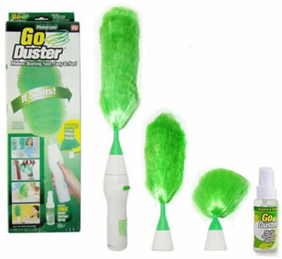 

Benison India ™ Multifunctional Electric Green Feather Dust Cleaning Brush for Blinds Furniture Electronics gi duster Cleaning Brush, Duster