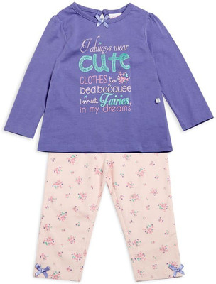 

Mini Klub Girls Casual Top Pyjama(Green