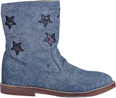 

Beanz Girls Slip on Casual Boots(Maroon, Matalic::mid grey
