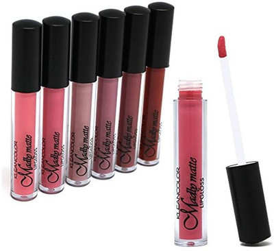

Kleancolor Set of 6 Colors Madly MATTE Lipgloss Bold & Vivid Color Matte Lipgloss Set(158 g, Multicolour)
