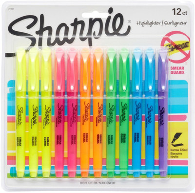 

Sharpie Chisel Tip, Assorted Colors, 12-Count(Set of 12, Multicolor)