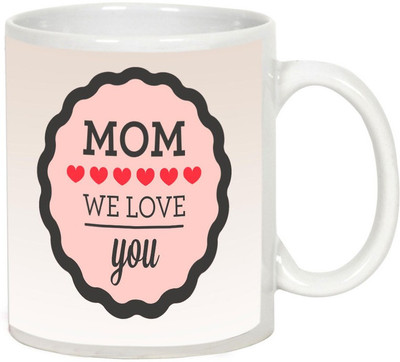 

AllUPrints My Mother My Superpower White Ceramic Mug(325 ml), Multicolor