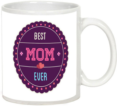 

AllUPrints Best Gift For Best Mother White Ceramic Mug(325 ml), Multicolor