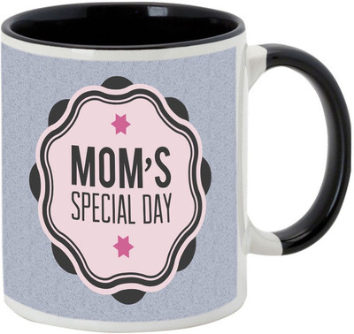 

AllUPrints The Best Mother Of The World Black Ceramic Mug(325 ml), Multicolor