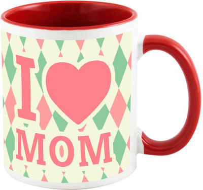 

AllUPrints My Lovely Mother Red Ceramic Mug(325 ml), Multicolor