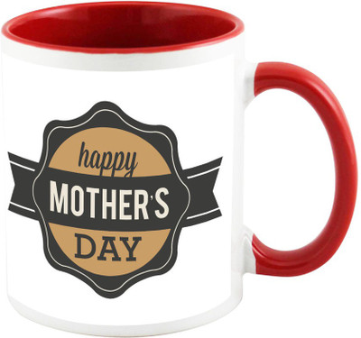 

AllUPrints My Lovely Cute Mother Red Ceramic Mug(325 ml), Multicolor