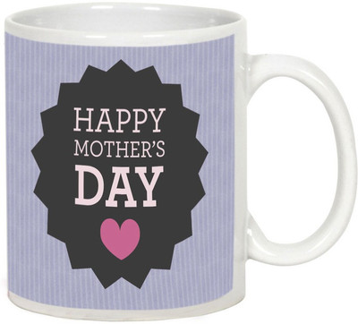 

AllUPrints Mom A Mother's Day Present White Ceramic Mug(325 ml), Multicolor