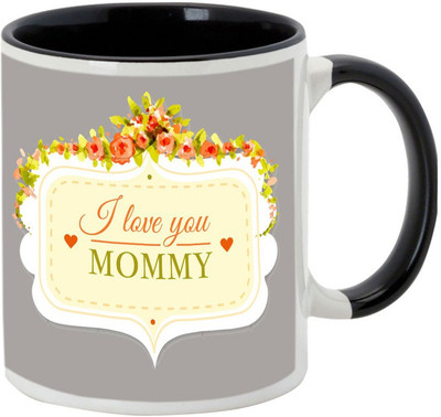 

AllUPrints I Have The Greatest Mommy Black Ceramic Mug(325 ml), Multicolor