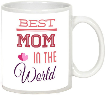

AllUPrints Gift For Our Lovable Moms White Ceramic Mug(325 ml), Multicolor
