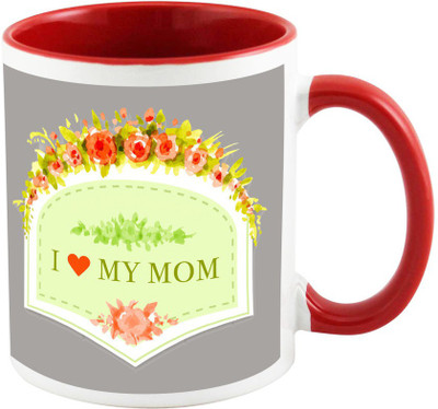 

AllUPrints Gift For My Wonder Mother Red Ceramic Mug(325 ml), Multicolor