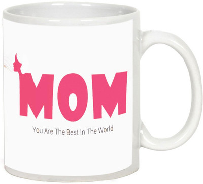 

AllUPrints Mother's Day Gift White Ceramic Mug(325 ml), Multicolor