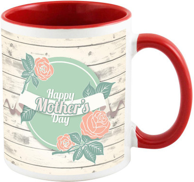 

AllUPrints You Are The Best Mother In The World Red Ceramic Mug(325 ml), Multicolor