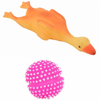 

SRI Chicken with Ball Puppy Squeaky Fun Toy Rubber Squeaky Toy For Dog & Cat