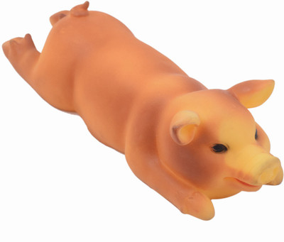 SRI High Quality Cute Pig Shape Puppy Squeaky Fun Toy Rubber Squeaky Toy For Dog & Cat