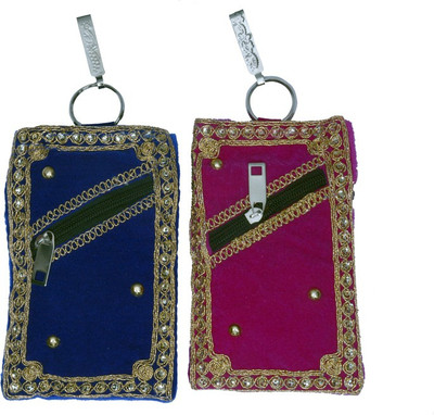 

Craft Trade Craft Trade Gota Work Mobile pouch (A) Mobile Pouch(Multicolor, Blue), Blue;multicolor