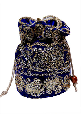 

Craft Trade Zari Potli(Blue)