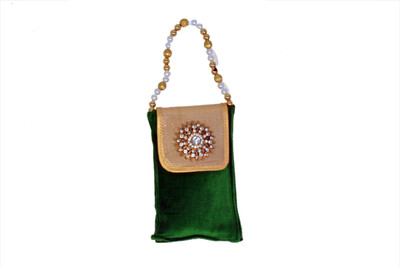 

Craft Trade Green velvet Mobile Pouch Mobile Pouch(Green)
