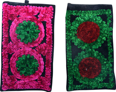 

Craft Trade Lace Mobile Pouch (C) Mobile Pouch(Multicolor, Green), Green;multicolor