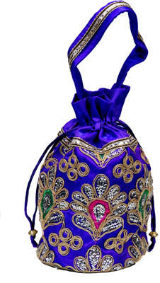 

Craft Trade Festive Potli(Blue)