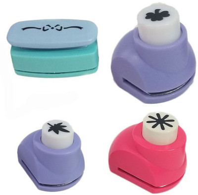 

zing Punches & Punching Machines(Set Of 4, Multicolor)