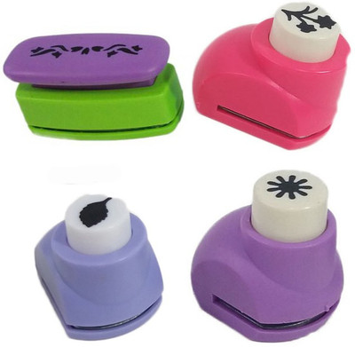 

zing Punches & Punching Machines(Set Of 4, Multicolor)