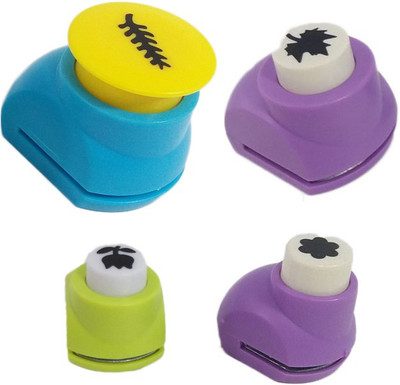 

zing Punches & Punching Machines(Set Of 4, Multicolor)