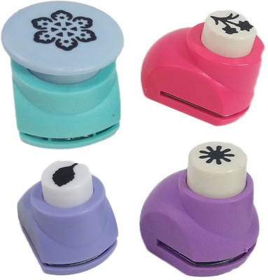 

zing Punches & Punching Machines(Set Of 4, Multicolor)