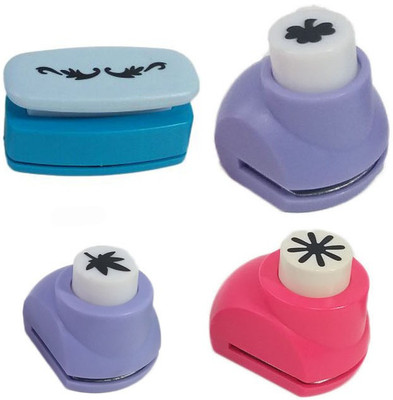 

zing Punches & Punching Machines(Set Of 4, Multicolor)