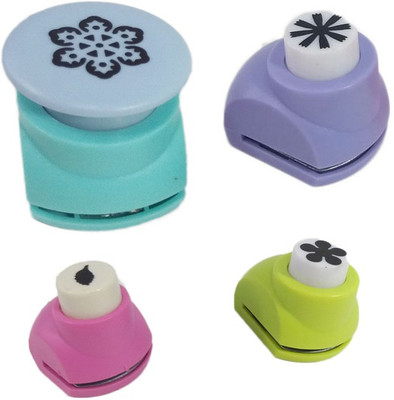 

zing Punches & Punching Machines(Set Of 4, Multicolor)