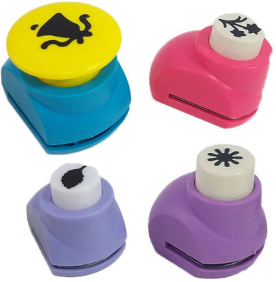 

zing Punches & Punching Machines(Set Of 4, Multicolor)