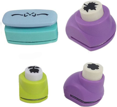 

zing Punches & Punching Machines(Set Of 4, Multicolor)
