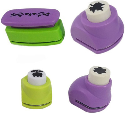 

zing Punches & Punching Machines(Set Of 4, Multicolor)